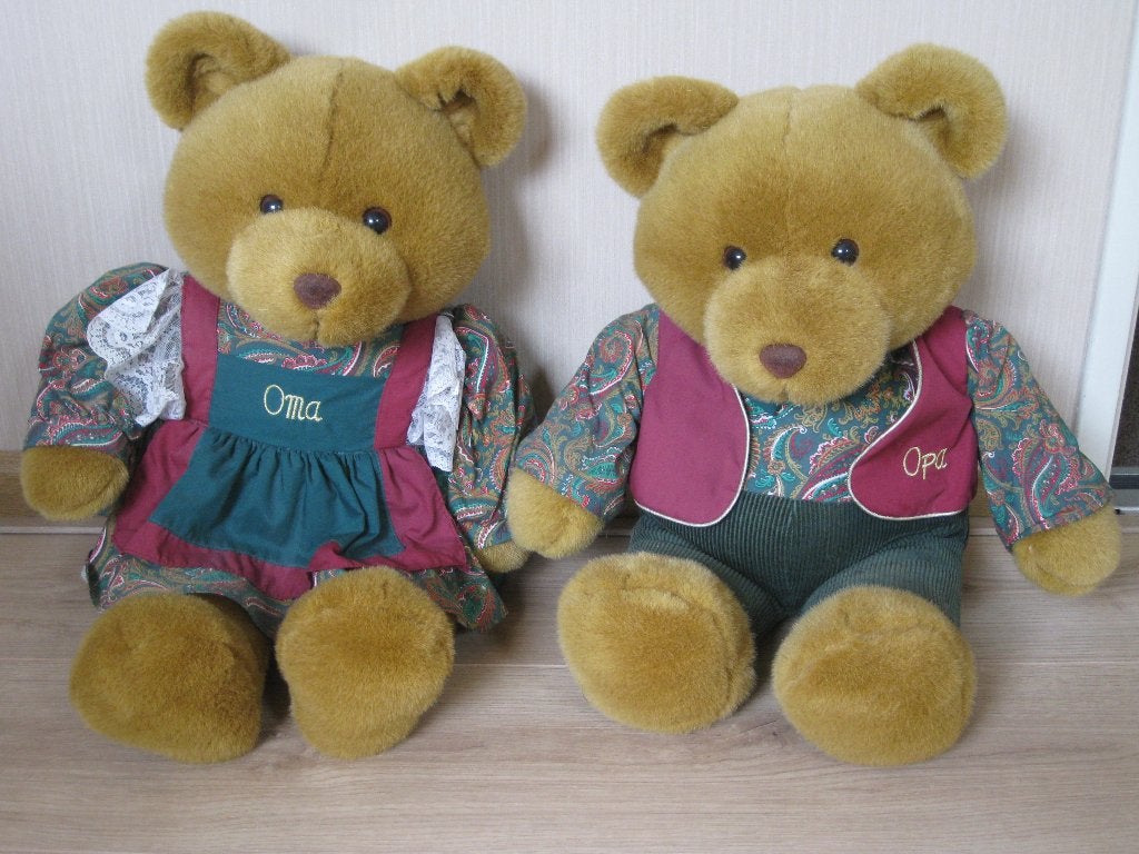 knuffels opa en oma beer, Ophalen, Overige merken, Overige karakters, Beer