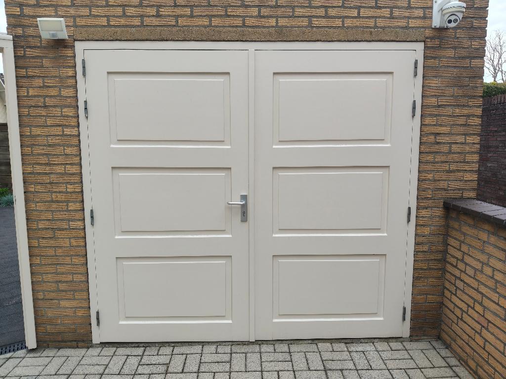 Meranti deuren, Garagedeur, 200 tot 215 cm, Hout, Ophalen