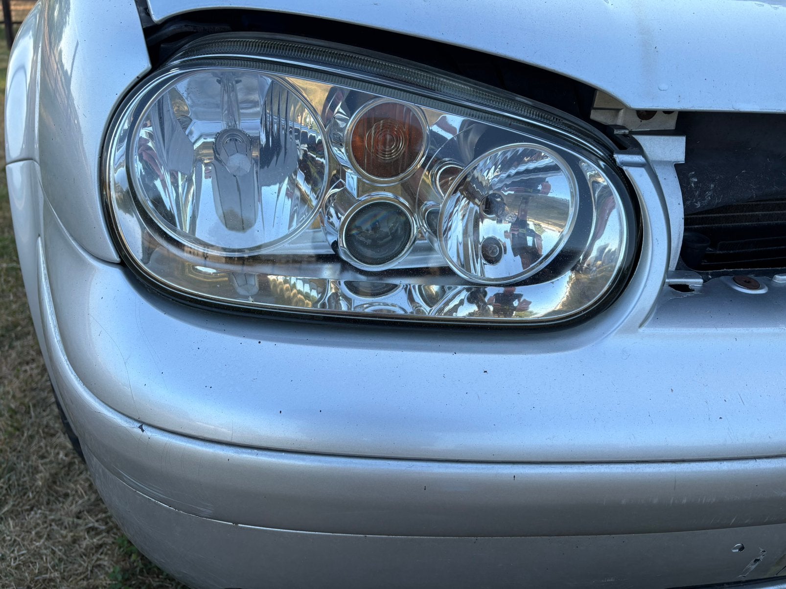Koplampen met lens golf 4, Auto-onderdelen, Ophalen of Verzenden, Gebruikt