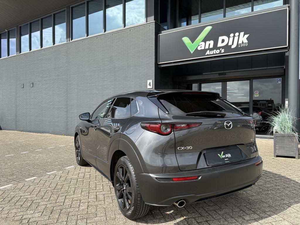 Mazda CX-30 2.0 M Hybrid Navi Camera El.Klep (bj 2024), Auto's, Mazda, 1998 cc, Stof, Gebruikt, Zwart