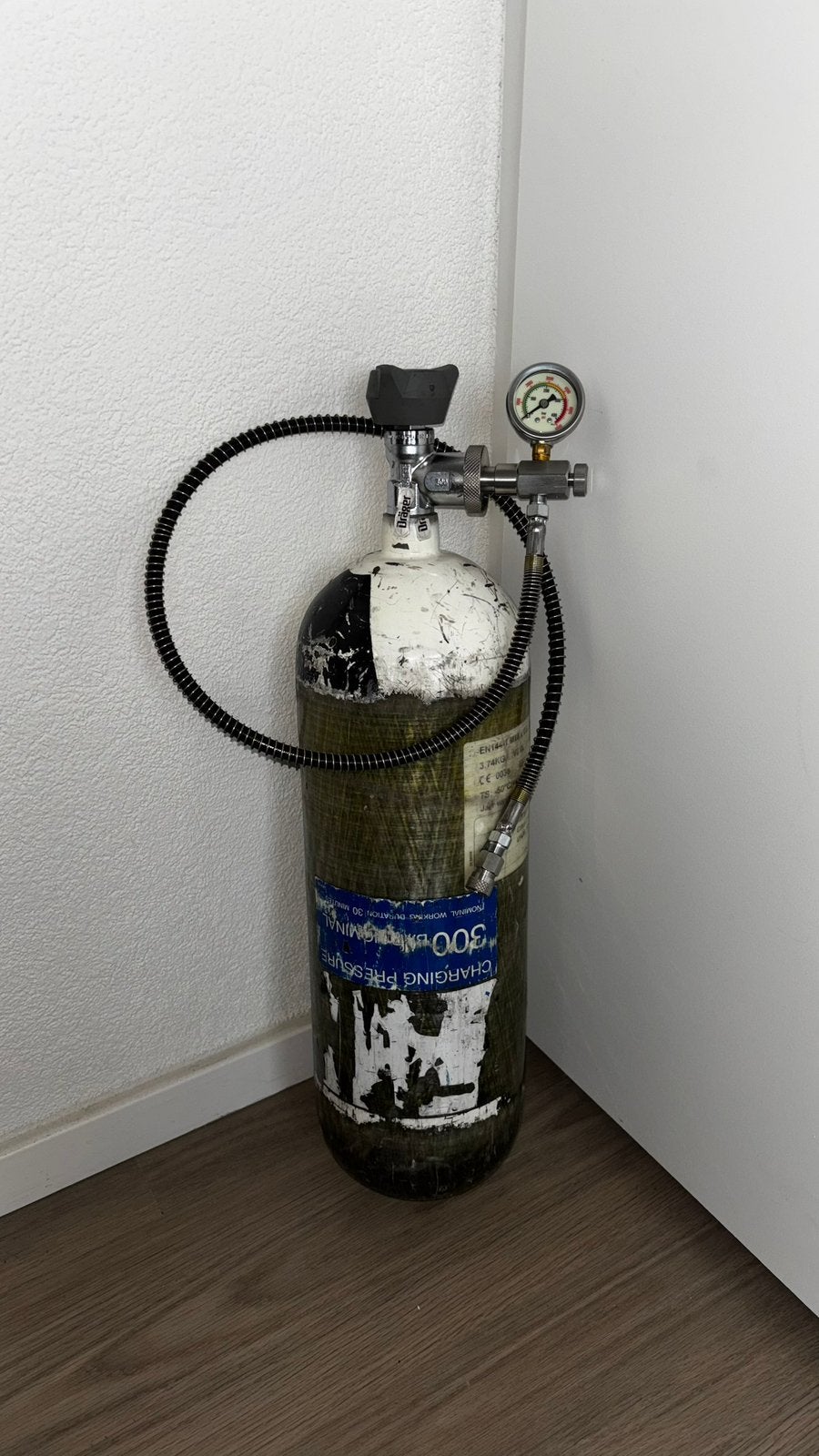 Compleet vulpakket - PCP Luchtbuks - Carbon - 6L 300 bar!, Ophalen of Verzenden, Zo goed als nieuw