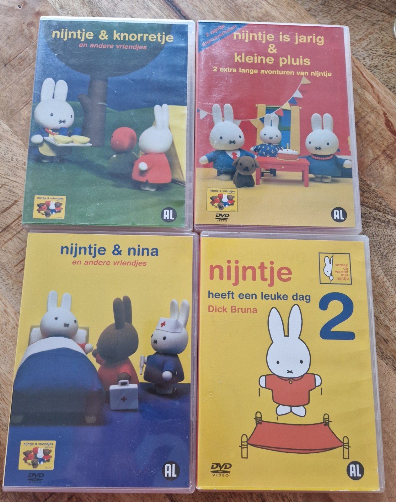 4 originele dvd's van Nijntje, Alle leeftijden, Ophalen, Gebruikt, Europees
