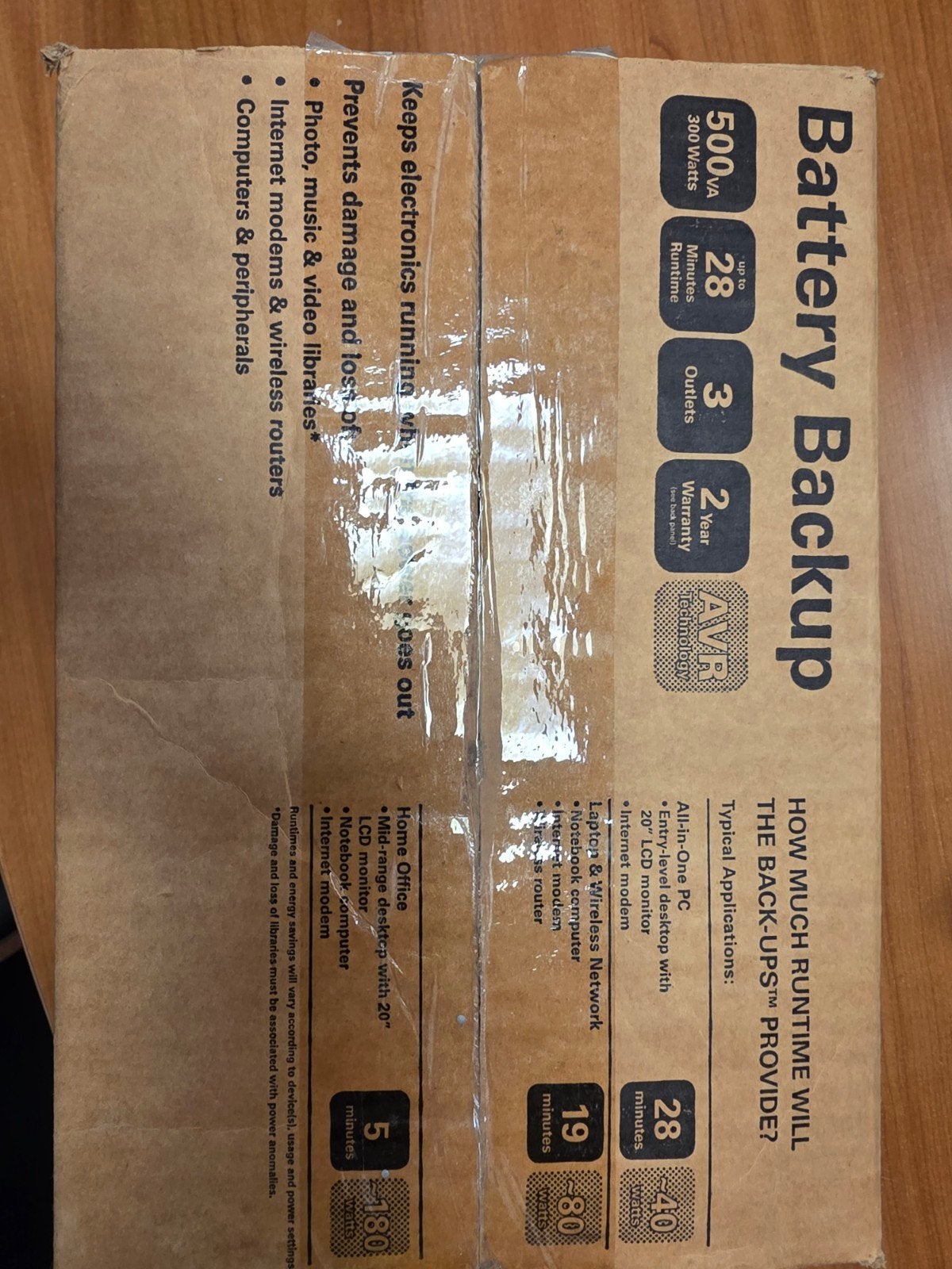 APC Batterij Back-up 500VA 300W UPS - Nieuw in doos, Ophalen of Verzenden, Nieuw