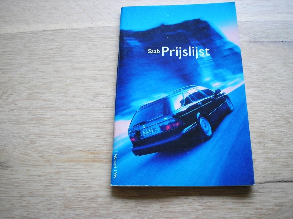 Saab prijslijst februari 1999; uitgebreid, Ophalen of Verzenden, Gelezen, Overige merken