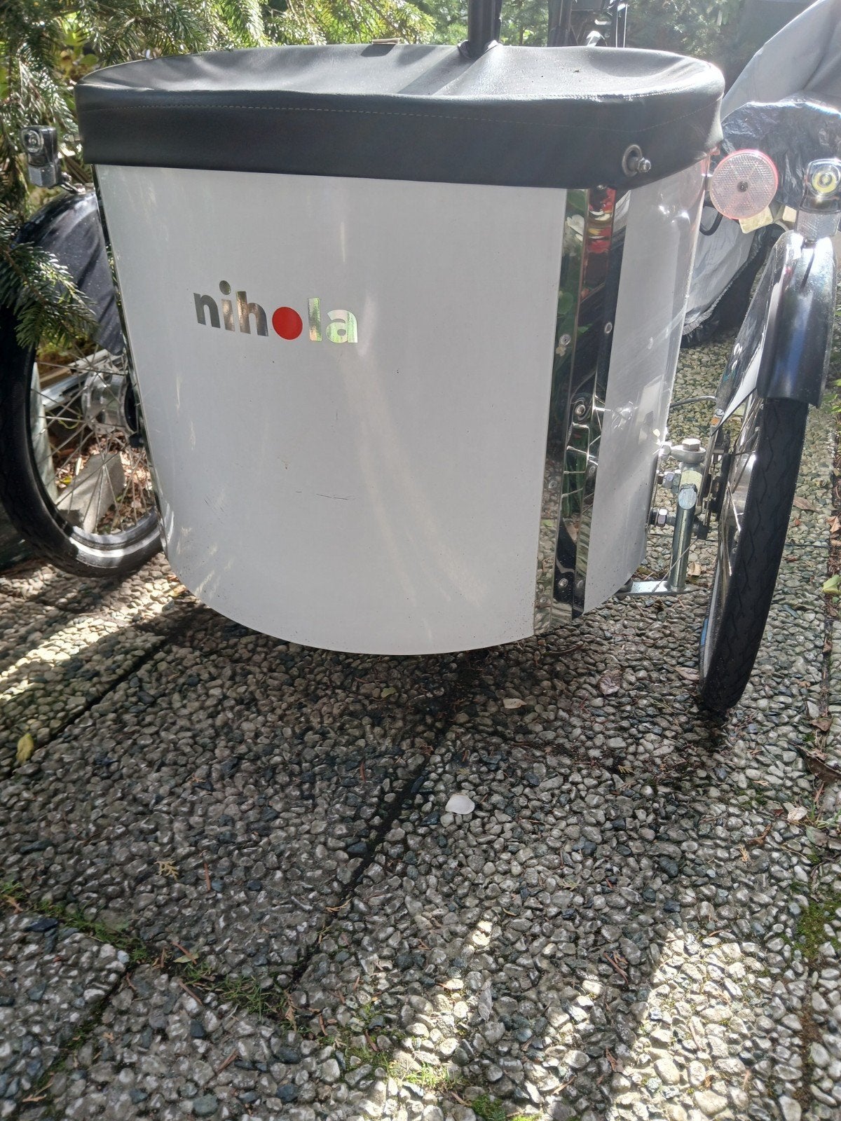 Nihola driewiel bakfiets, Fietsen en Brommers, Velgrem, Elektrisch, Ophalen, Overige merken