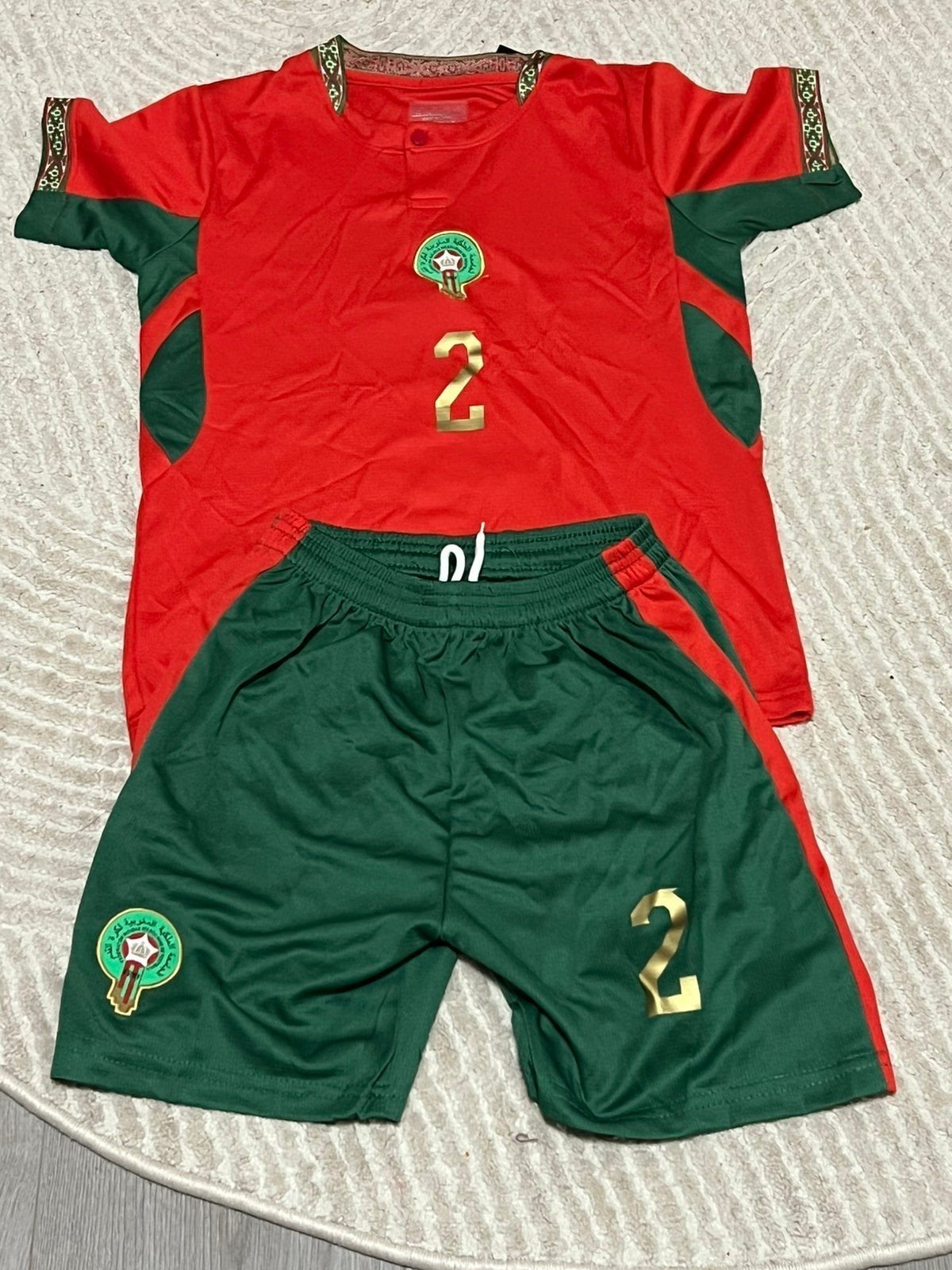 Marokko Voetbaltenue - Shirt en Broekje, Maat M, Ophalen of Verzenden, Nieuw, Trainingspak
