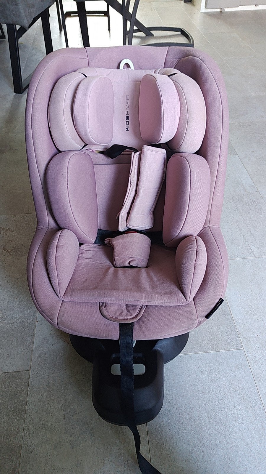Kidsriver Silas i-Size Autostoel - Roze, 360 draaibaar, Kinderen en Baby's, Autostoeltjes, Gebruikt, 0 t/m 18 kg, Verstelbare rugleuning