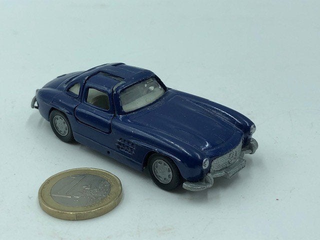 Mercedes 300 SL Blauw, Siku, Hobby en Vrije tijd, Modelauto's | 1:50, Ophalen of Verzenden, Gebruikt, Auto, SIKU