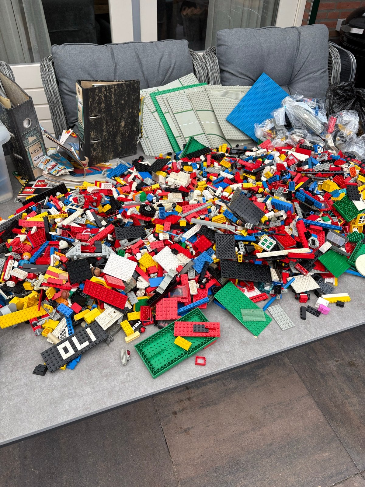 Grote partij LEGO stenen, grondplaten en instructies 22kg, Kinderen en Baby's, Speelgoed | Duplo en Lego, Ophalen, Gebruikt, Lego