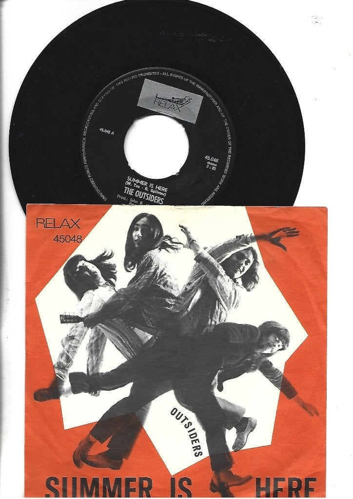 THE OUTSIDERS SINGLE 7" SUMMER IS HERE  1967, 7 inch, Ophalen of Verzenden, Zo goed als nieuw, Pop