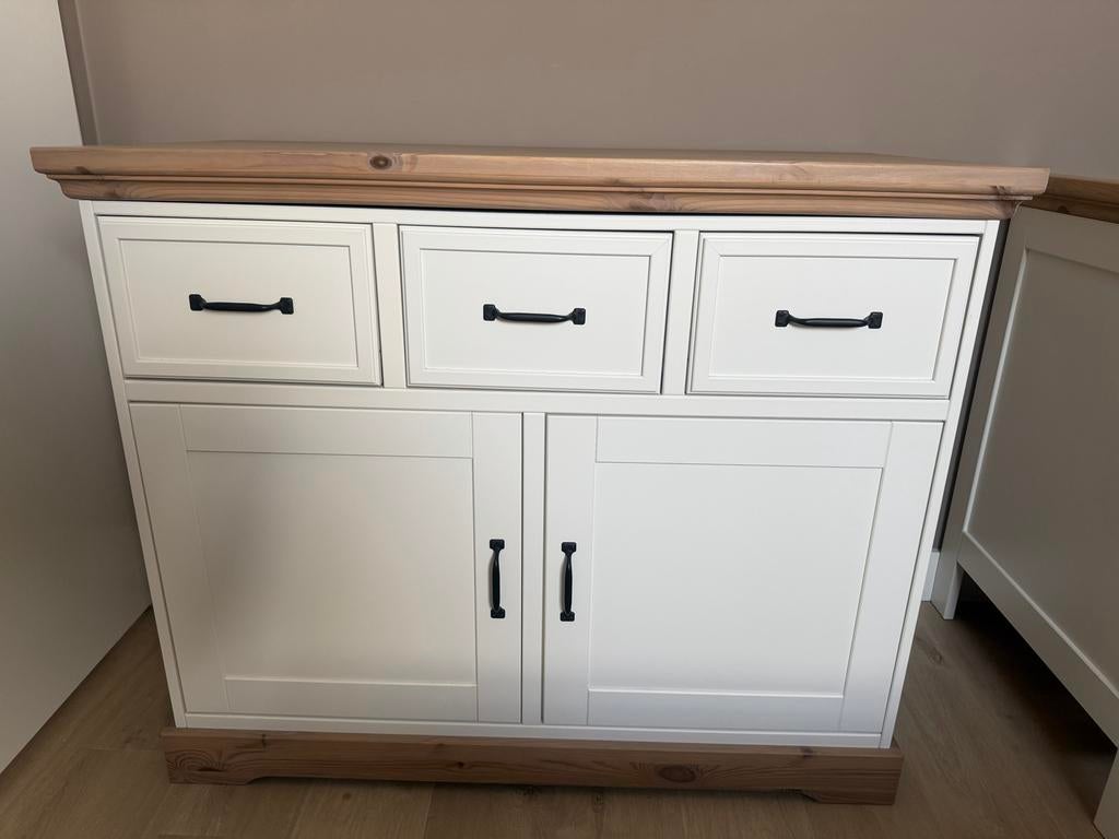 Kidsmill Savigno Commode en Bed Wit met Houten Blad, Kinderen en Baby's, Kinderkamer | Commodes en Kasten, Ophalen, 50 tot 70 cm