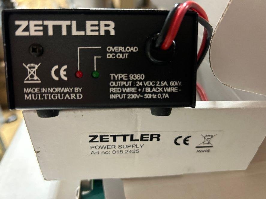 ➡️ Zettler Type 9630 24VDC 2.5A 60W PSU Adapter, Telecommunicatie, Telefooncentrales, Refurbished, Toebehoren, Ophalen of Verzenden