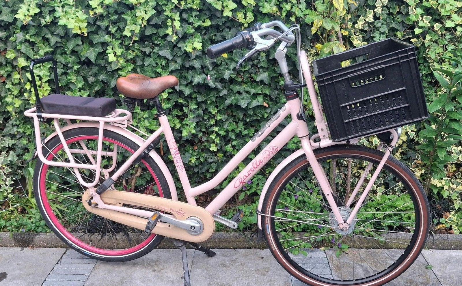 Gazelle miss Grace roze 7 versnellingen, Ophalen, Gebruikt, 47 tot 50 cm, Versnellingen