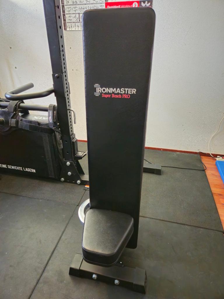 Ironmaster Super Bench PRO, Sport en Fitness, Ophalen, Zo goed als nieuw, Rug, Fitnessbank