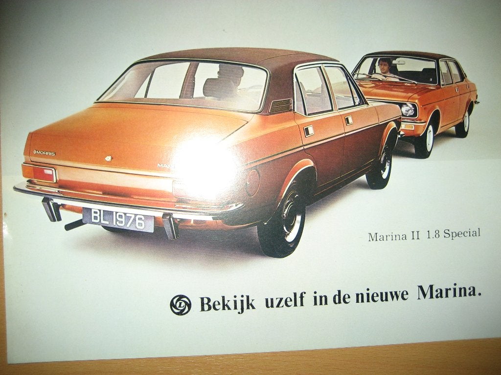 Morris Marina II 1.8 Special folder brochure, Ophalen, Zo goed als nieuw, Overige merken