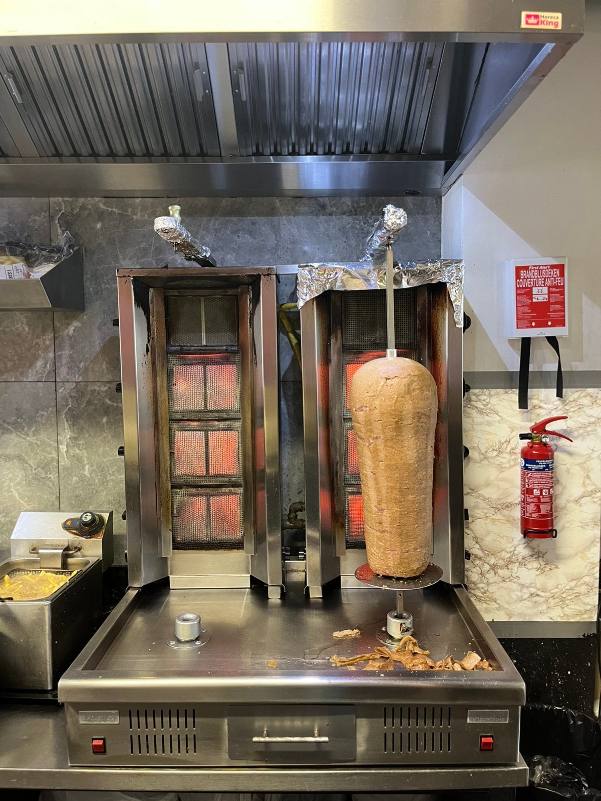 Donergrill op gas - draaimotor defect, Ophalen