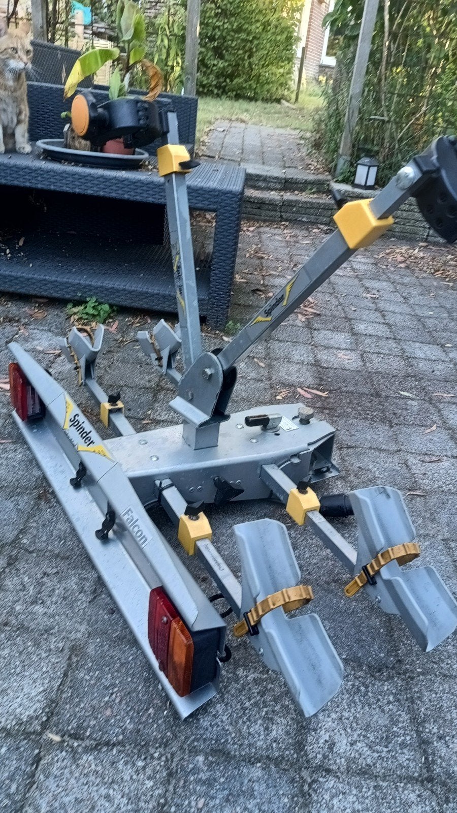 Fietsendrager Falcon Spinder RC 2 F, Ophalen, 2 fietsen, Gebruikt, Trekhaakdrager