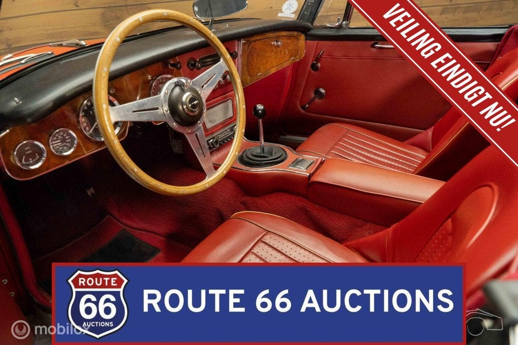Austin Healey 3000 MK3 | 1966 | Route 66 Auctions, Auto's, Oldtimers, Austin, Overige carrosserieën, Zwart, Bedrijf