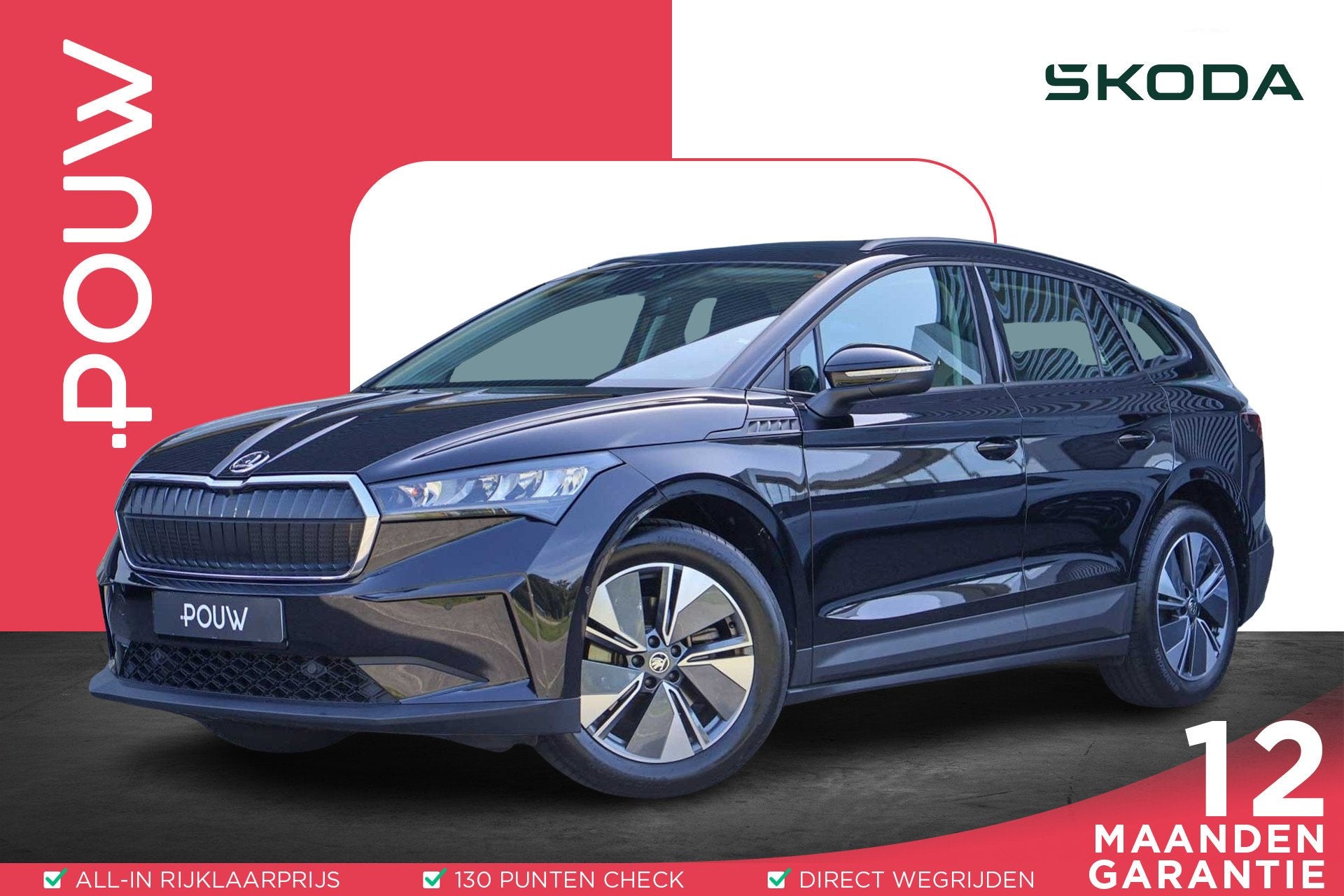 Skoda Enyaq 60 180pk | SoH 94% | Navigatie | Camera | Apple, Automaat, Achterwielaandrijving, 179 pk, Leder en Stof