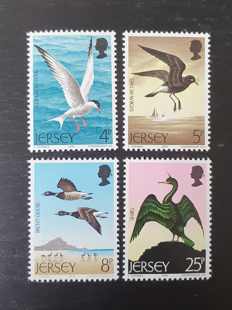 Jersey 1975 Vogels Michel 123-126 postfris, Verzenden, Postfris, Dier of Natuur