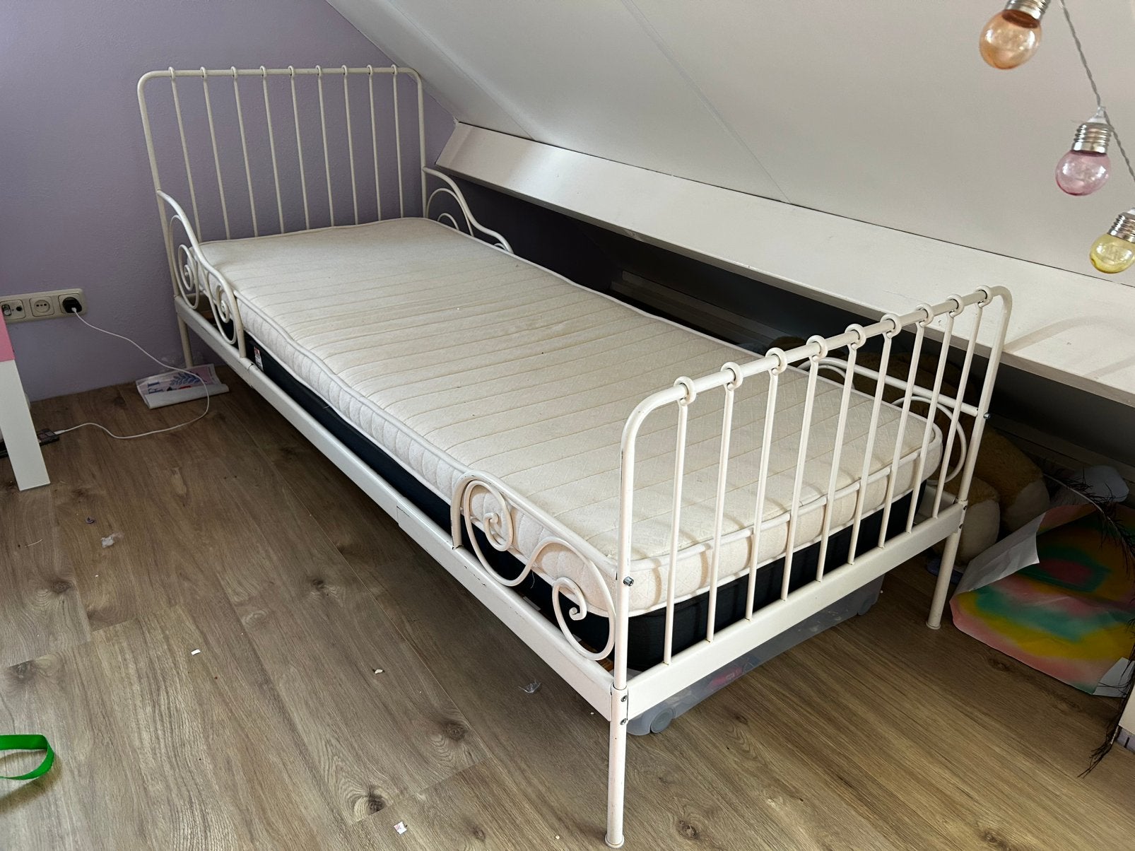 Meegroeibed Ikea, Kinderen en Baby's, Ophalen, Gebruikt, 70 tot 85 cm, Matras