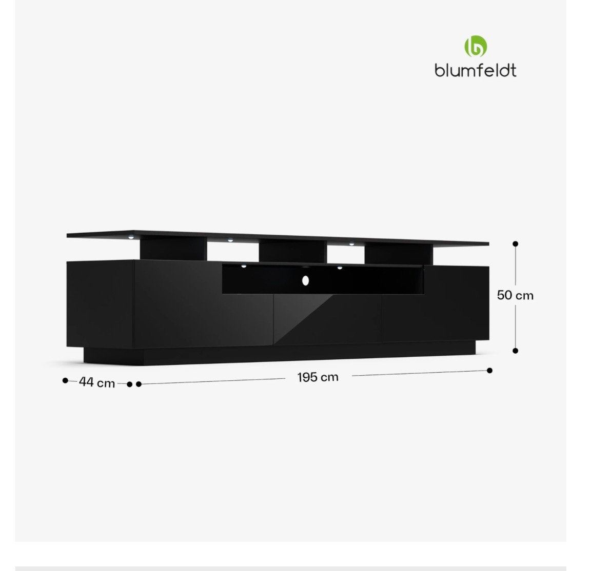 Tv meubel zwart, Ophalen, Nieuw, Console, USB
