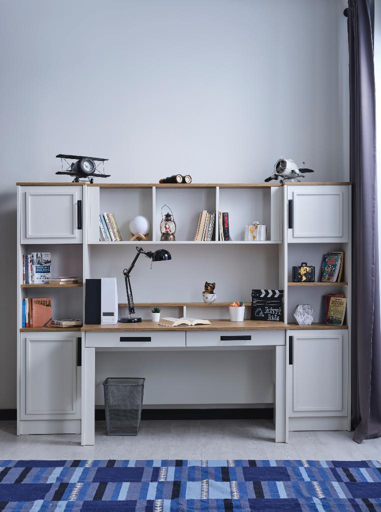 Kirpi kids - relax bureau+boekenkast, Huis en Inrichting, Bureaus, Hout, 62 cm, Kinderbureau, Nieuw