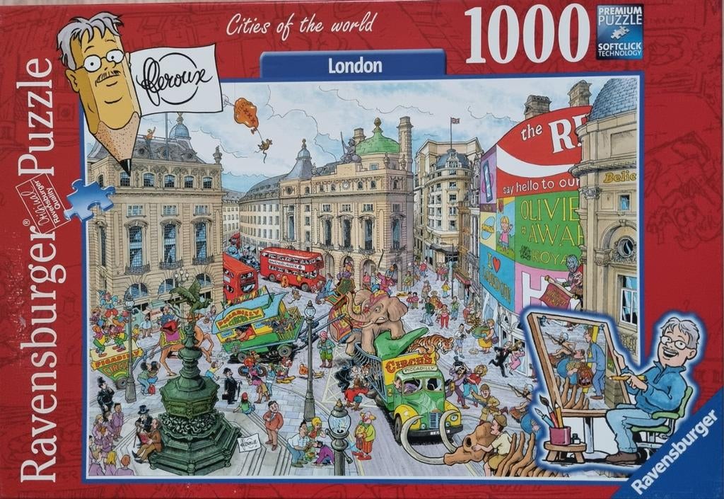 Ravensburger puzzel Cities of the world London, 1x gelegd, Ophalen, 500 t/m 1500 stukjes, Zo goed als nieuw