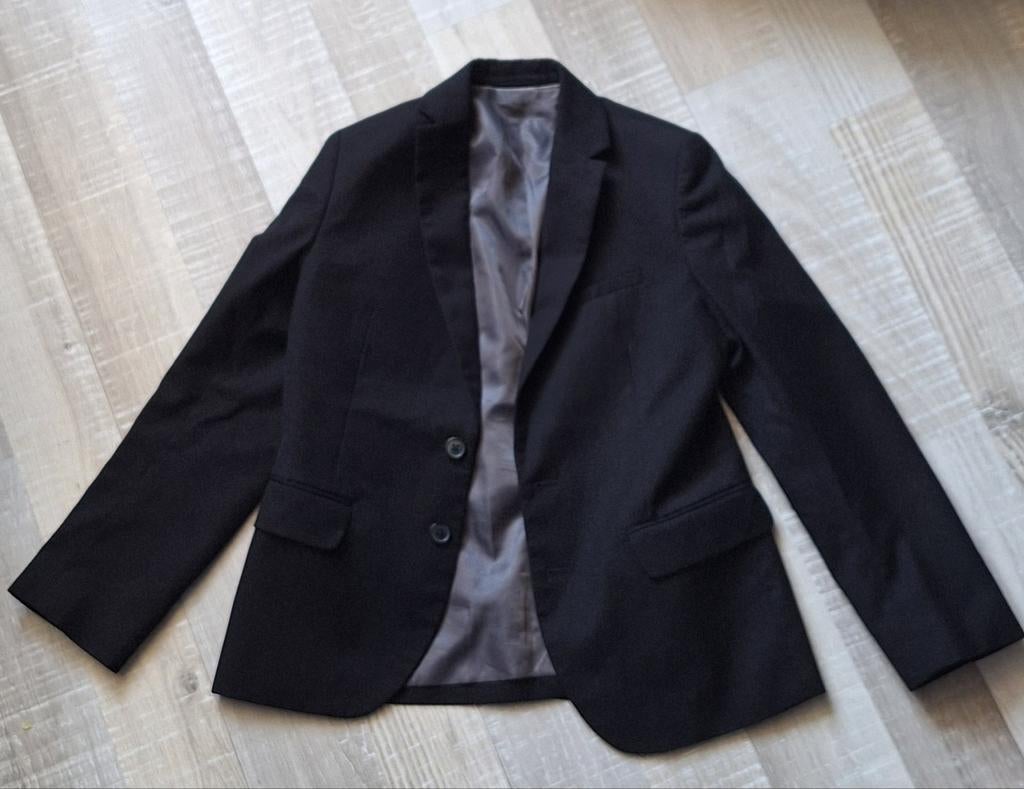 Zwart colbert maat 140, Ophalen of Verzenden, Gebruikt, H&M, Jongen