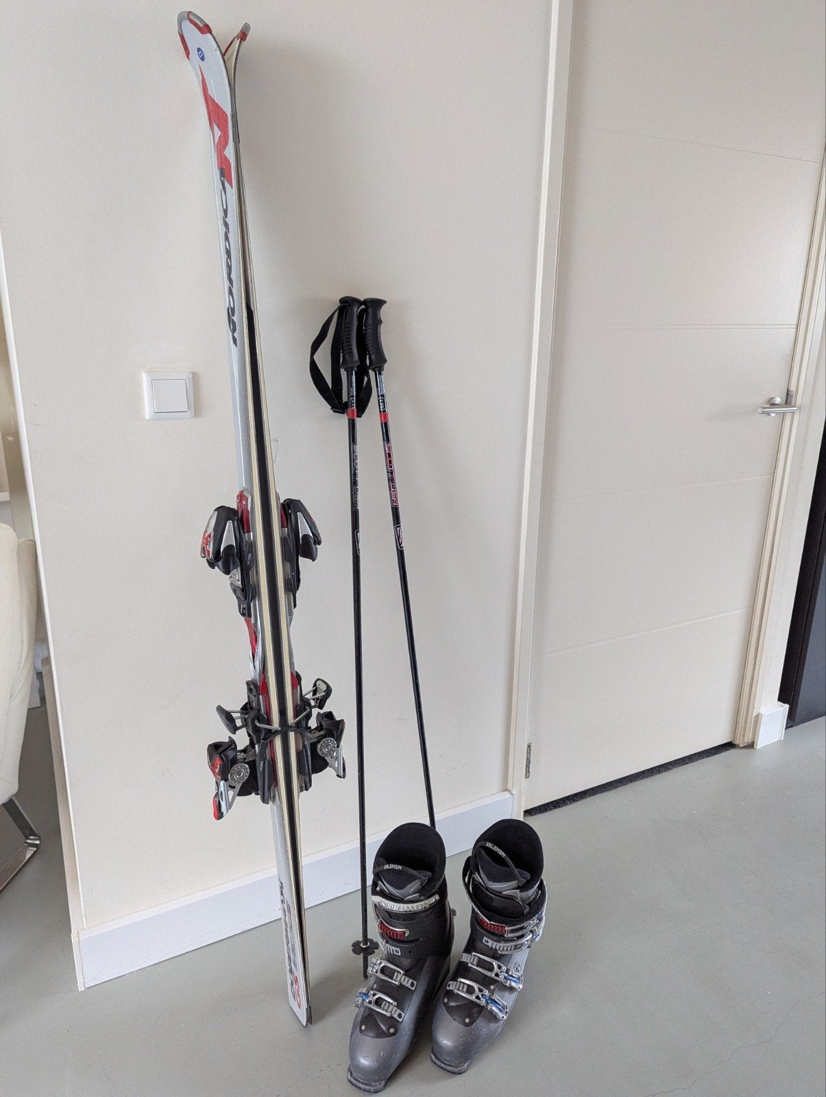 Complete ski set voor beginners - Schoenmaat 46, Ophalen, Nordica, Skiën, Ski's