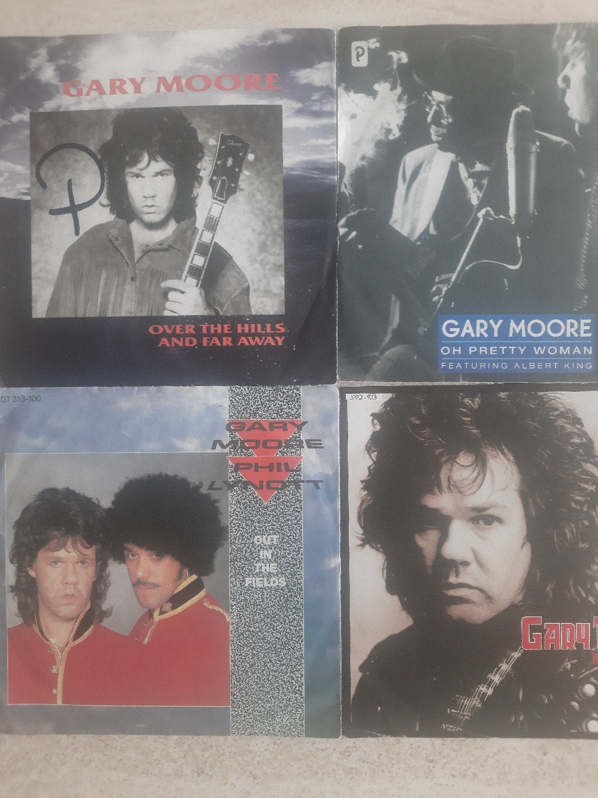 4x vinyl singels van Gary Moore, Ophalen of Verzenden, Zo goed als nieuw, Overige formaten
