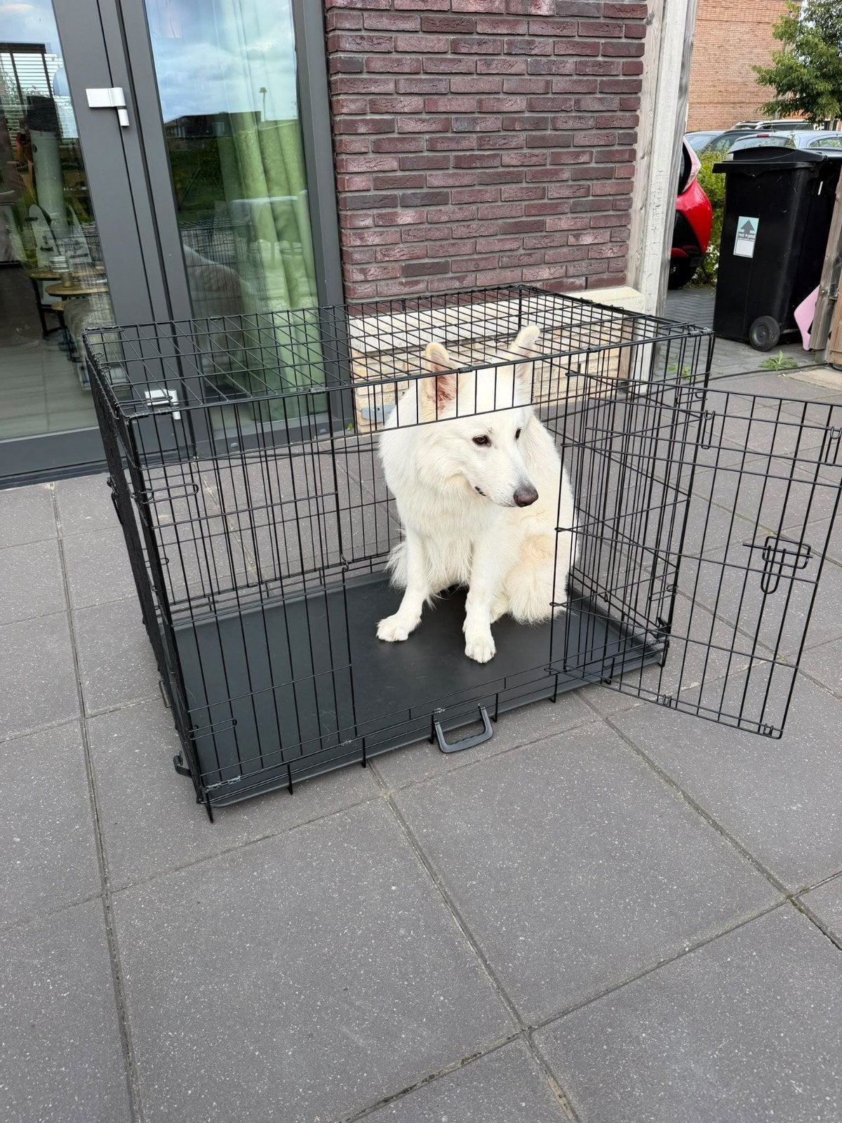 Hondenbench 106x76x69 cm, Ophalen, Zo goed als nieuw