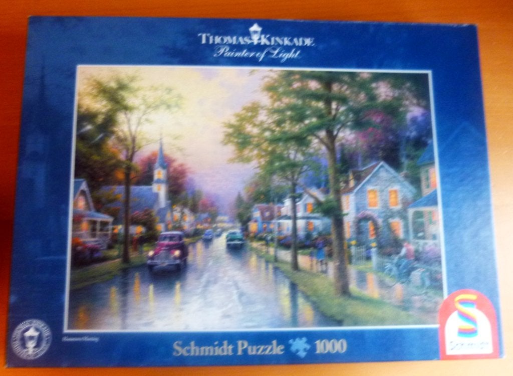 Schmidt Hometown morning- 1000 stukjes - compleet, Ophalen of Verzenden, 500 t/m 1500 stukjes, Zo goed als nieuw, Legpuzzel