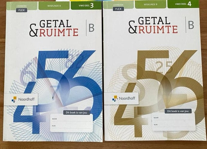 Nieuw: Getal & Ruimte VWO Wiskunde B deel 3 en 4, VWO, Nieuw, Ophalen of Verzenden, Wiskunde B