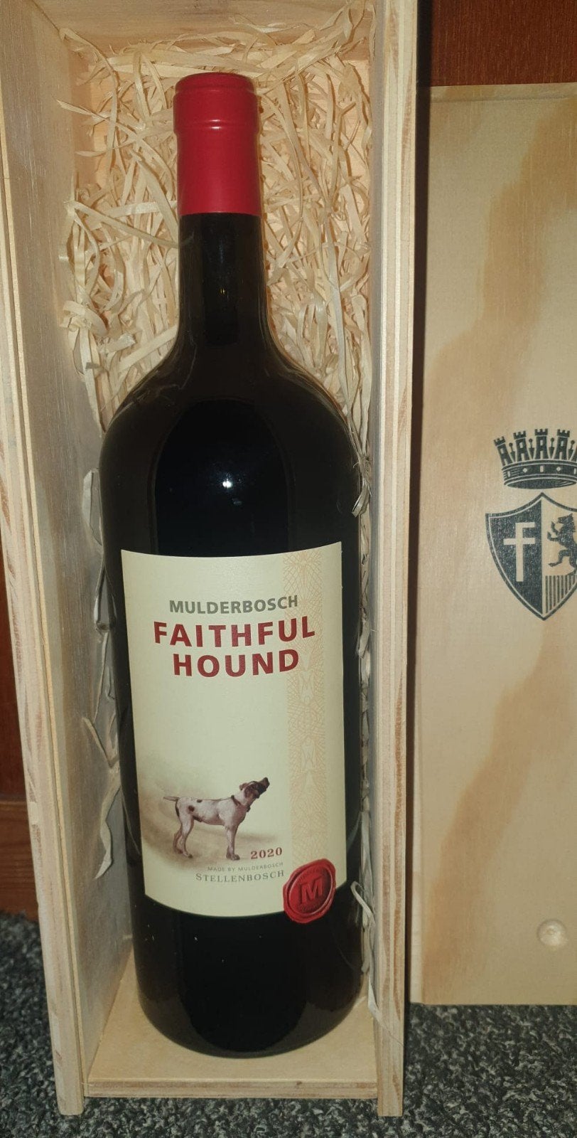 Mulderbosch Faithful Hound Magnum 2020. 1.5L.
Incl houten, Afrika, Verzenden, Nieuw, Rode wijn