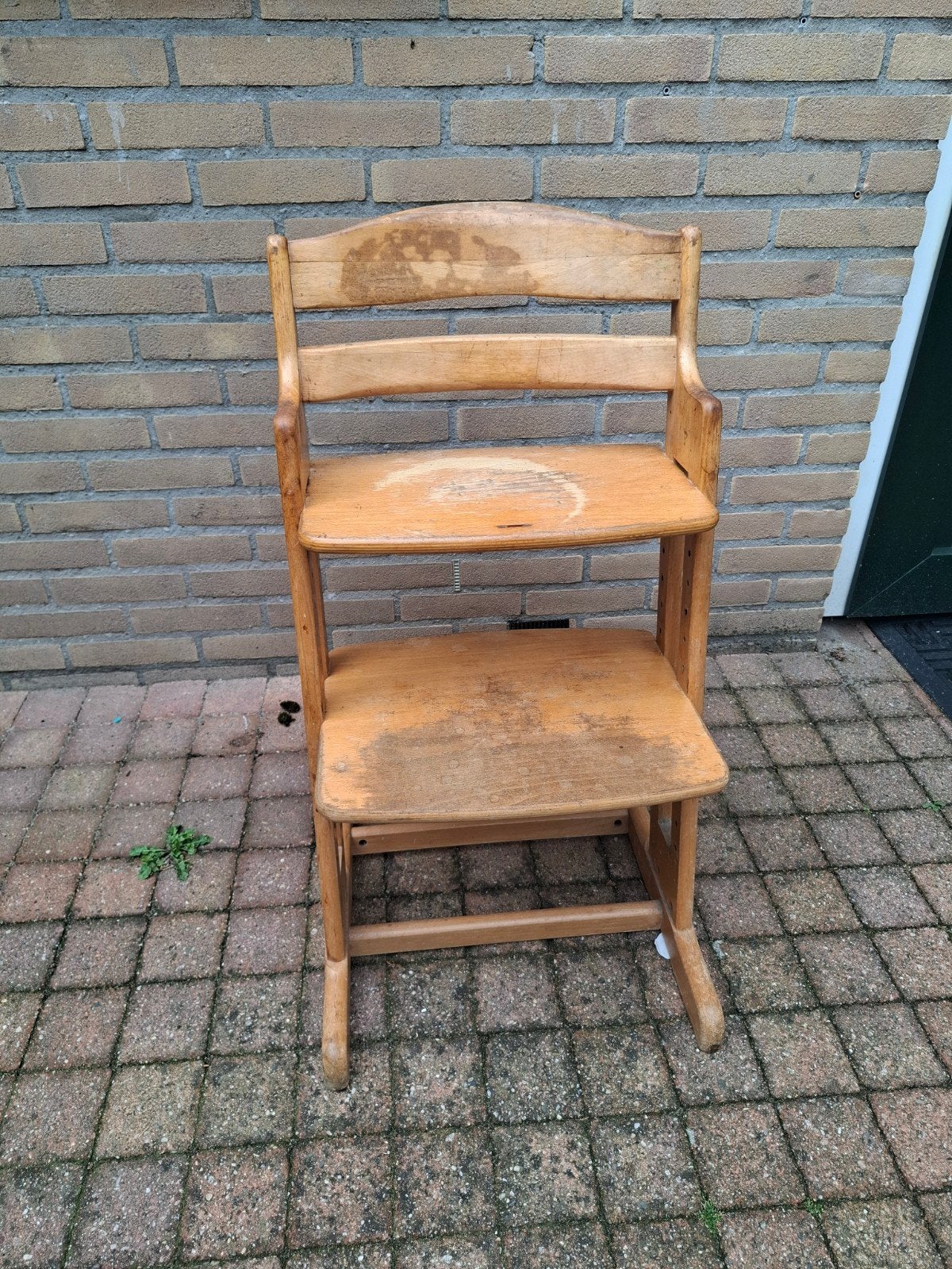Houten meegroeistoel voor kinderen, Ophalen, Gebruikt, Meegroeistoel