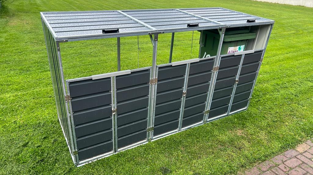 Kliko ombouw, Ophalen, Nieuw, Metaal, Containerberging