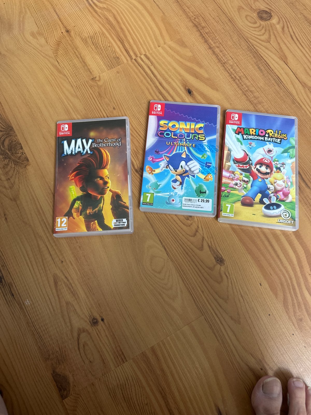 Nintendo Switch Games: Max, Sonic Colours, Mario + Rabbids, Avontuur en Actie, 1 speler, Eén computer, Ophalen of Verzenden