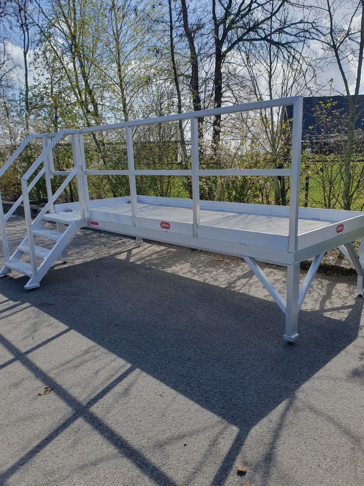 Altrex aluminium bordes, Altrex, Ophalen of Verzenden, Zo goed als nieuw, Rolsteiger of Kamersteiger