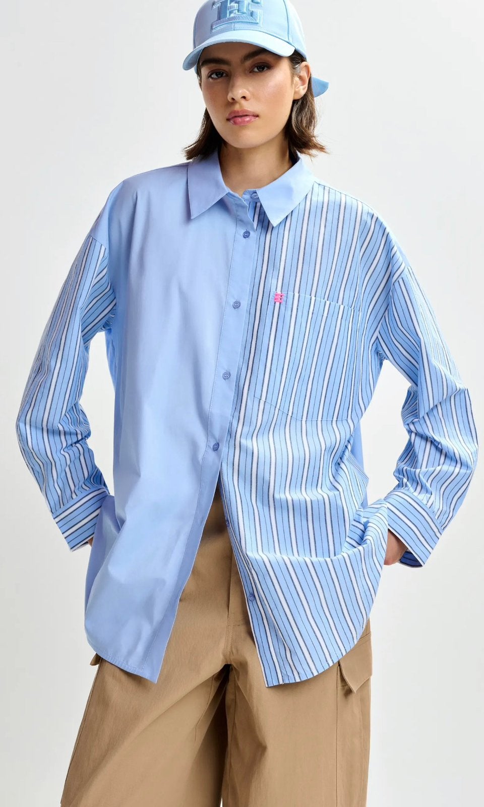 Essentiel antwerp blouse xl/42, Kleding | Dames, Ophalen of Verzenden, Zo goed als nieuw, Maat 42/44 (L), Blauw