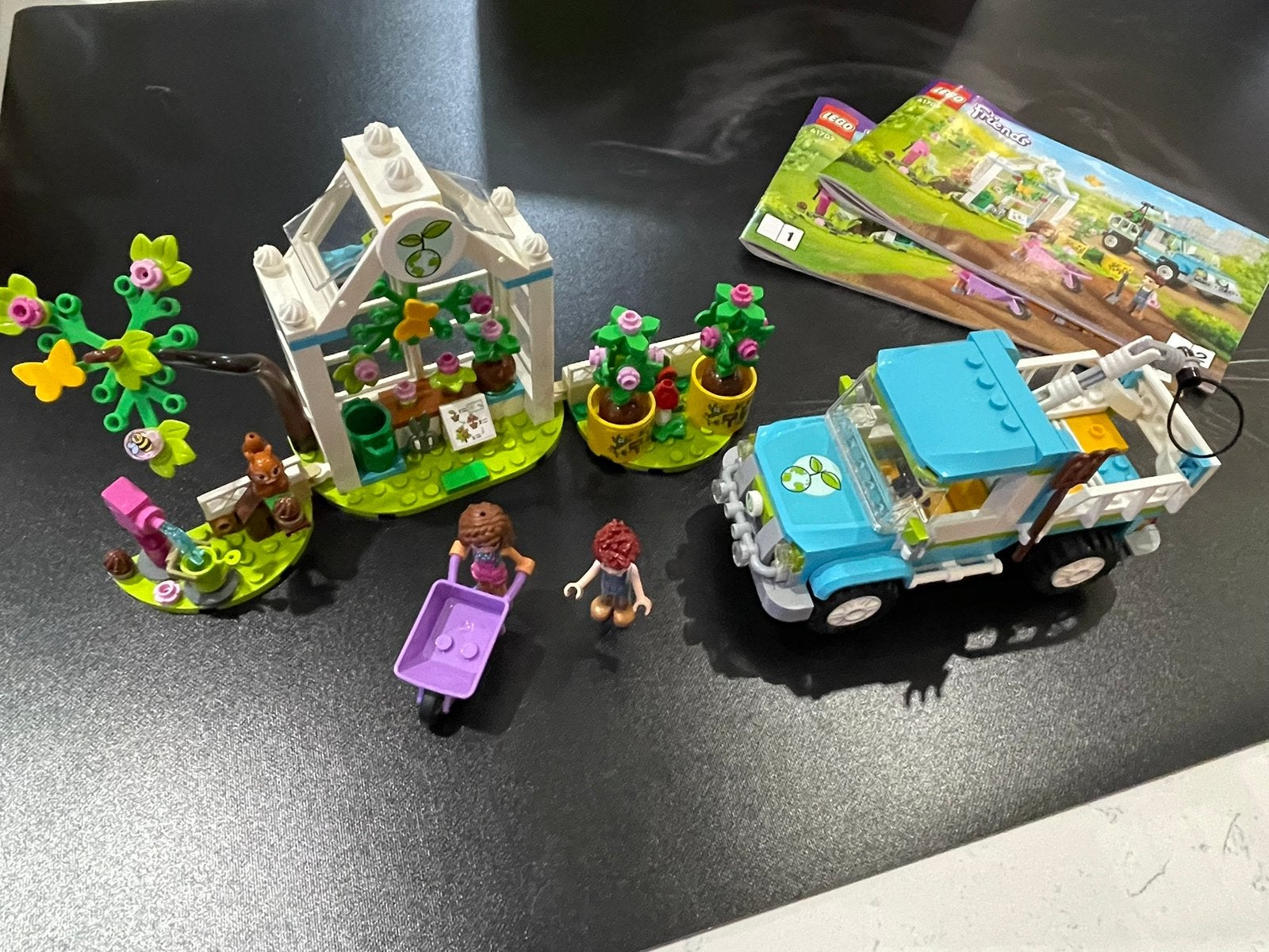 LEGO Friends Bomenplantwagen set 41707 COMPLEET, Lego, Friends, Ophalen of Verzenden, Zo goed als nieuw