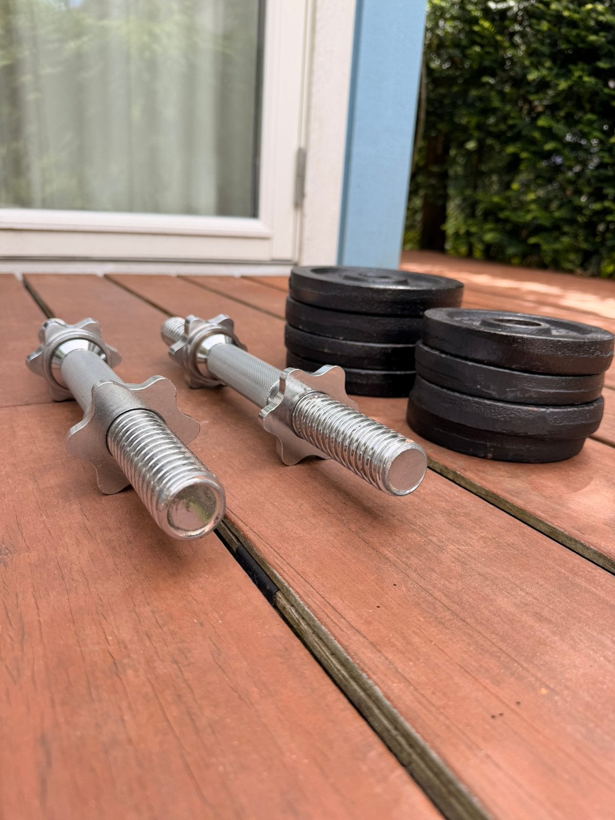 Gewichten / halterset Tunturi voor krachttraining, Ophalen, Nieuw, Armen, Halterset