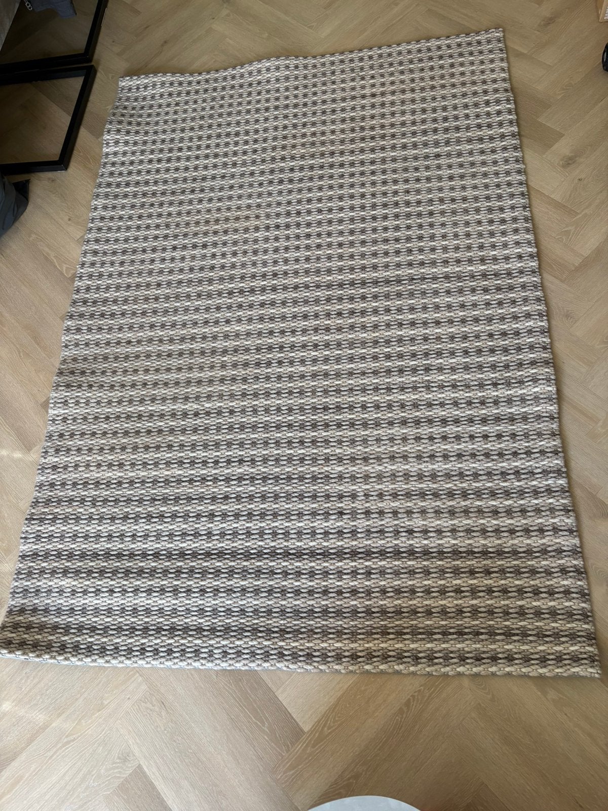 Nieuw wollen kleed 230x160cm beige bruin Brinker Carpet, Ophalen, 150 tot 200 cm, Bruin, Rechthoekig