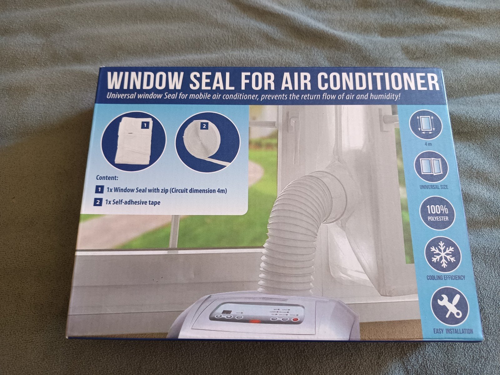 Universele raamafdichting voor mobiele airconditioner (4m), Witgoed en Apparatuur, Ophalen of Verzenden, Nieuw, Mobiele airco