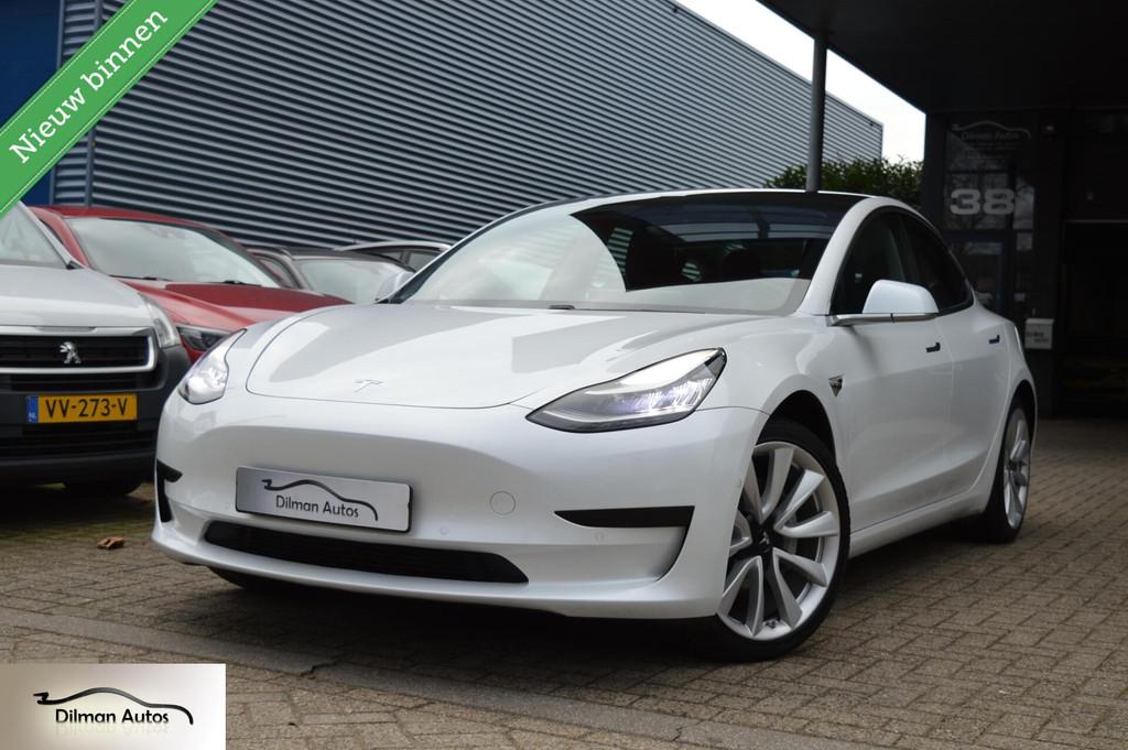 Tesla Model 3 Standard RWD Plus 60 kWh|Pano|NL Auto!SOH 86,8, Automaat, Gebruikt, Met garantie (alle), Wit