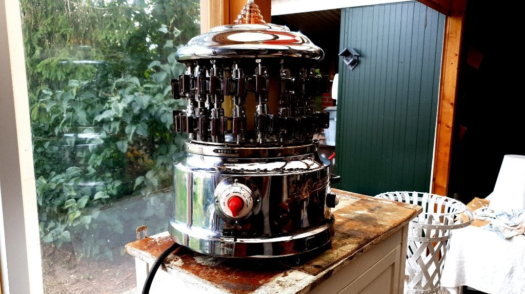 Chrome Permanent Machine Ets Splendid Antwerpen uit 1950 nog, Ophalen