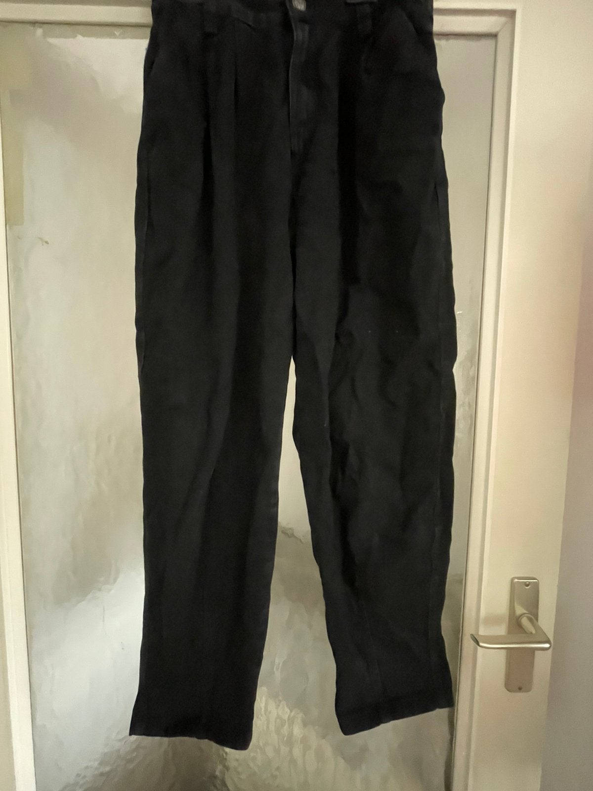 Broek, Zwart, Ophalen of Verzenden, Maat 36 (S), Lang