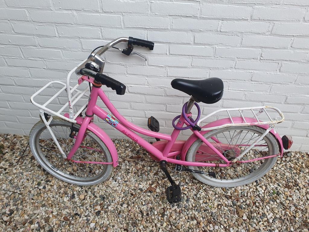 Alpina Cargo C20 Meisjesfiets - Roze - 20 inch, Fietsen en Brommers, Fietsen | Meisjes, Ophalen, Terugtraprem, Gebruikt, Alpina