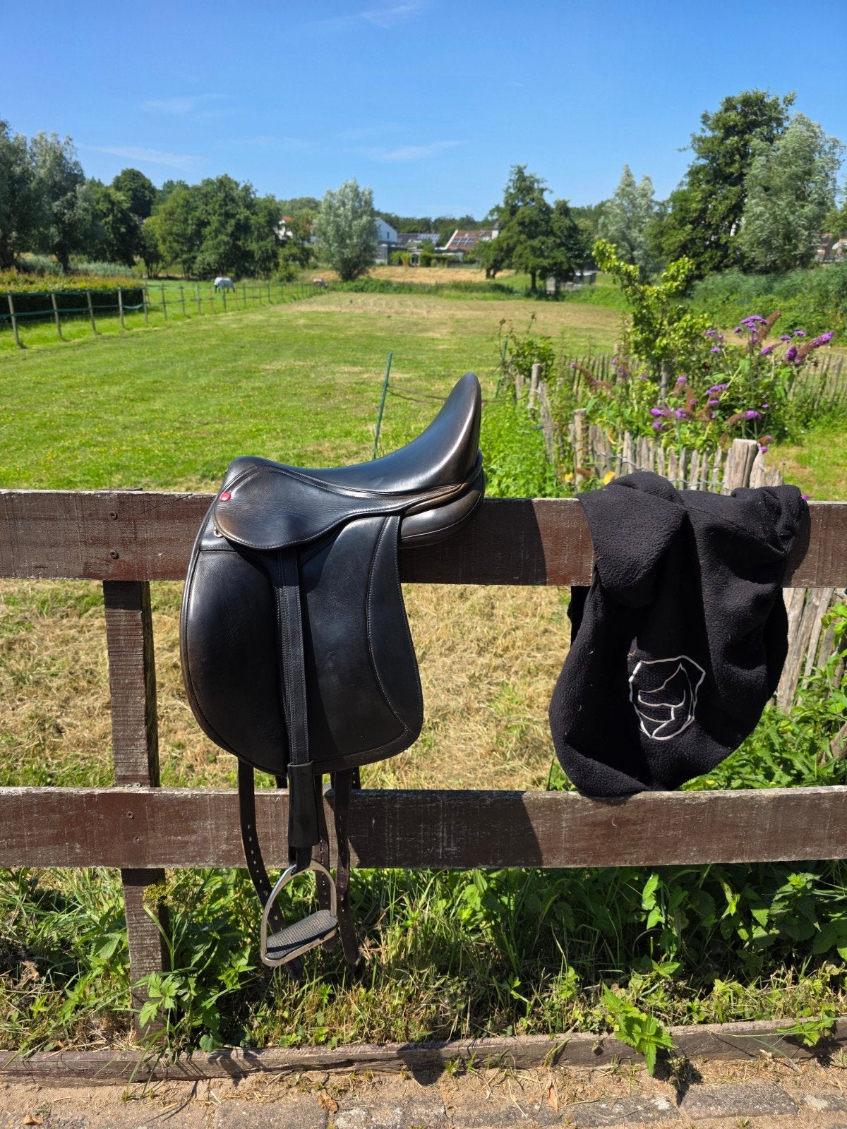 Edix Tudor soft tree dressuurzadel 17 inch, Ophalen of Verzenden, Zo goed als nieuw, Dressuur