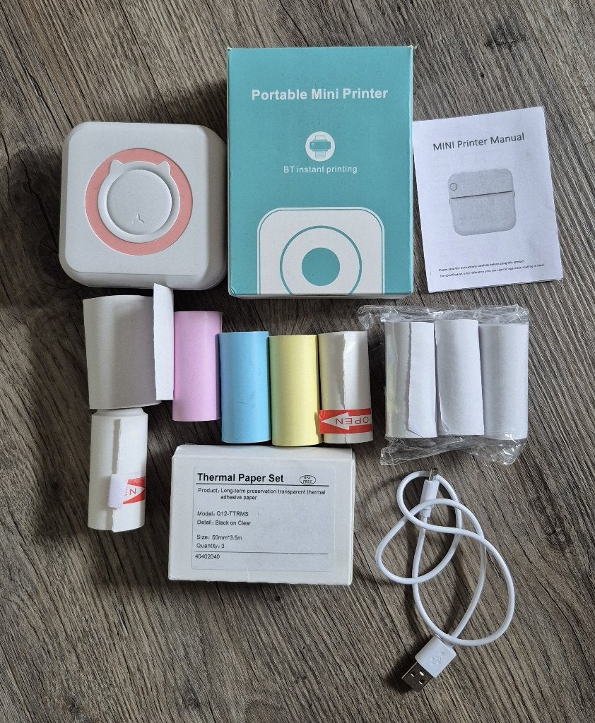 Draagbare Mini Pocket Printer (Bluetooth / Thermisch), Computers en Software, Ophalen of Verzenden, Zo goed als nieuw, Printer